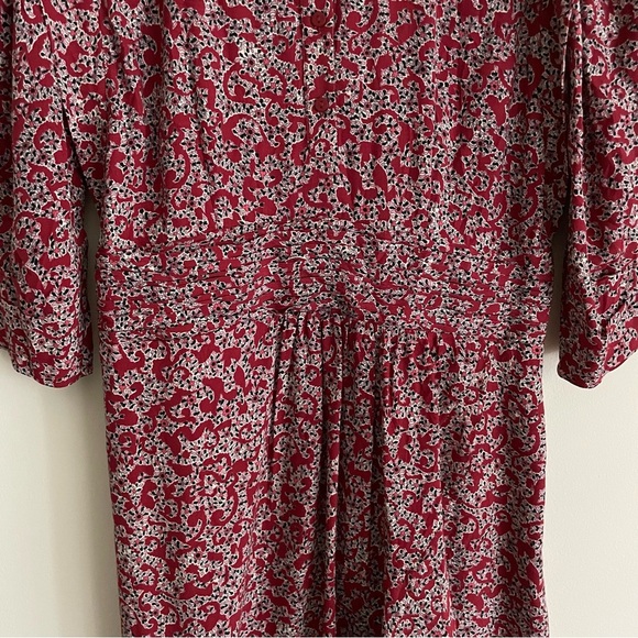 ba&sh Red Floral Midi Dress - Picture 6 of 14